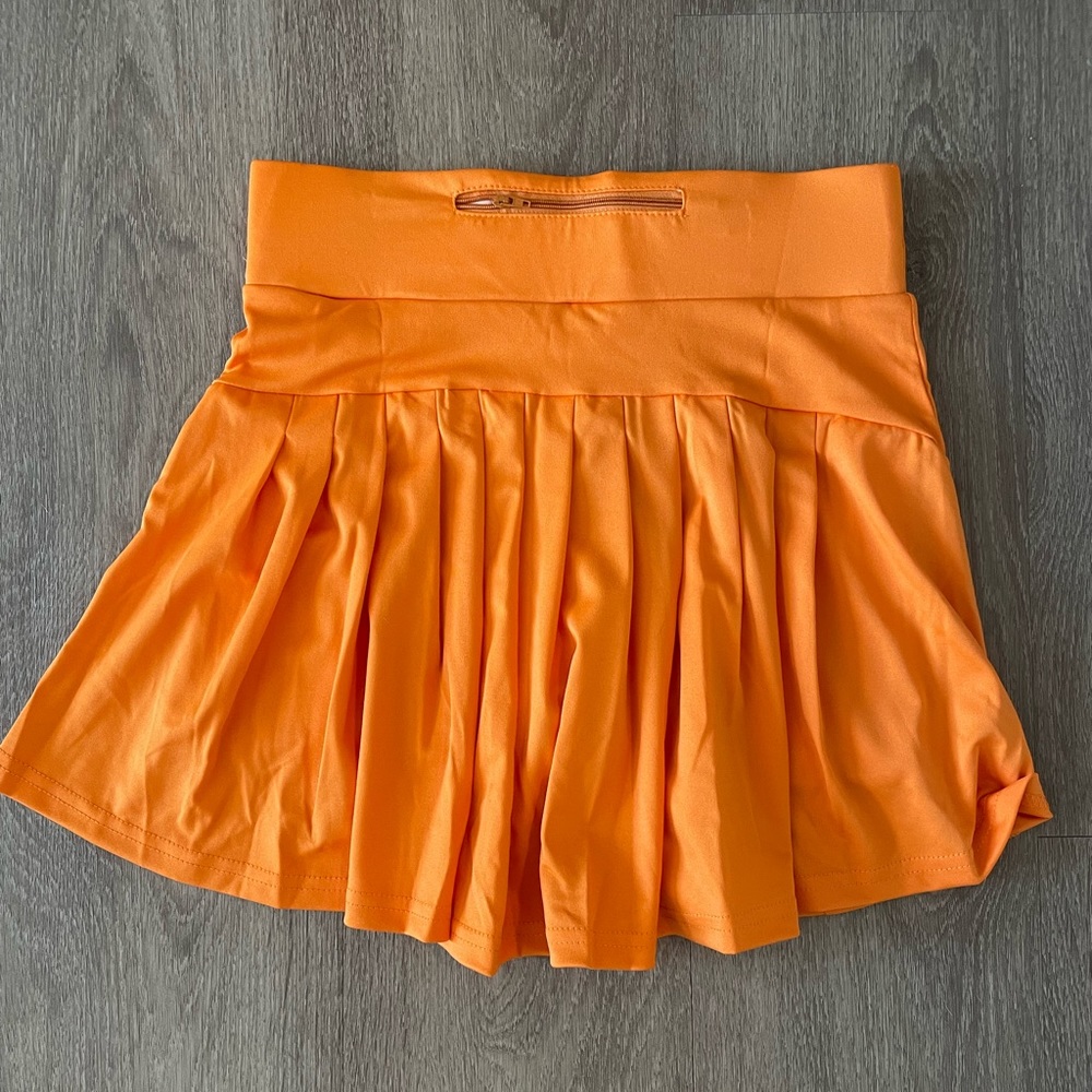 Lululemon Skirt Dupe, Tennis Skirt Orange, Size Small, Never Been Worn, Pockets